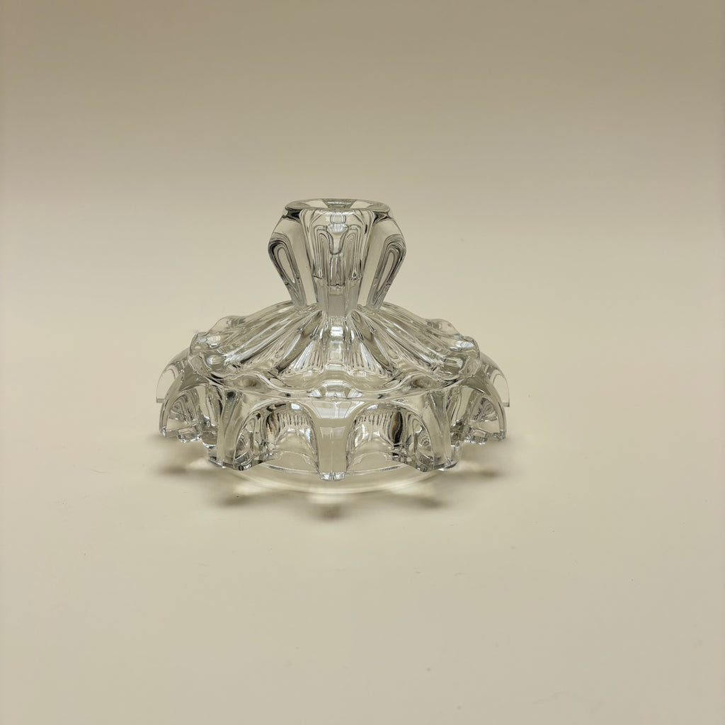 Bougeoir En Verre Vintage
