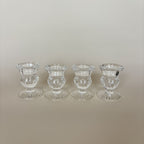 Ensemble De 4 Bougeoir En Verre