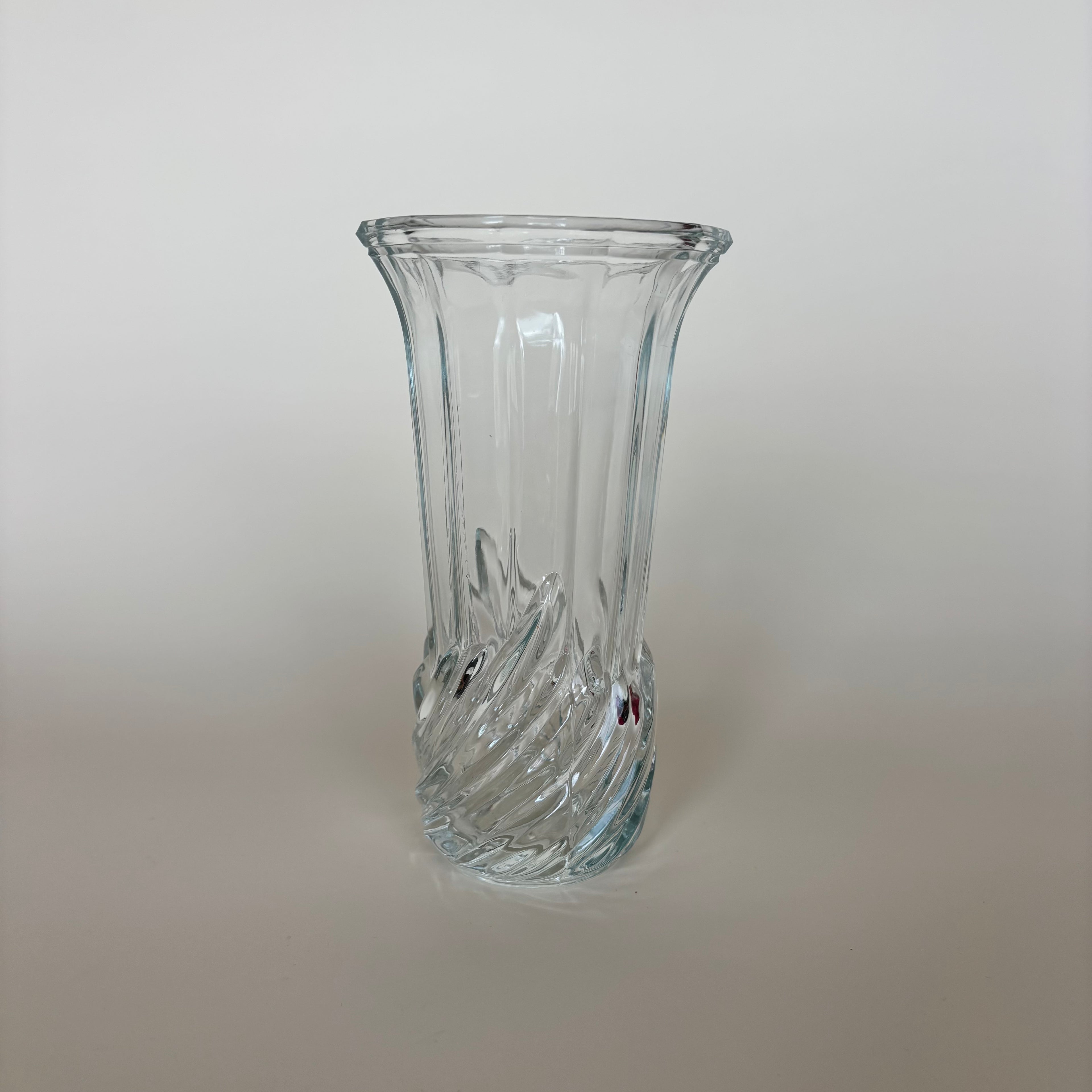 Jarrón de Cristal Azul