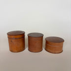 Lote de 3 cajas de madera vintage