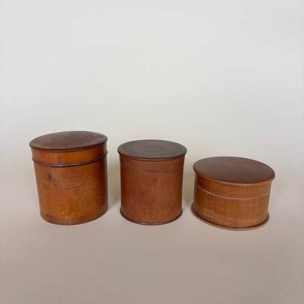 Set of 3 Vintage Wooden Boxes