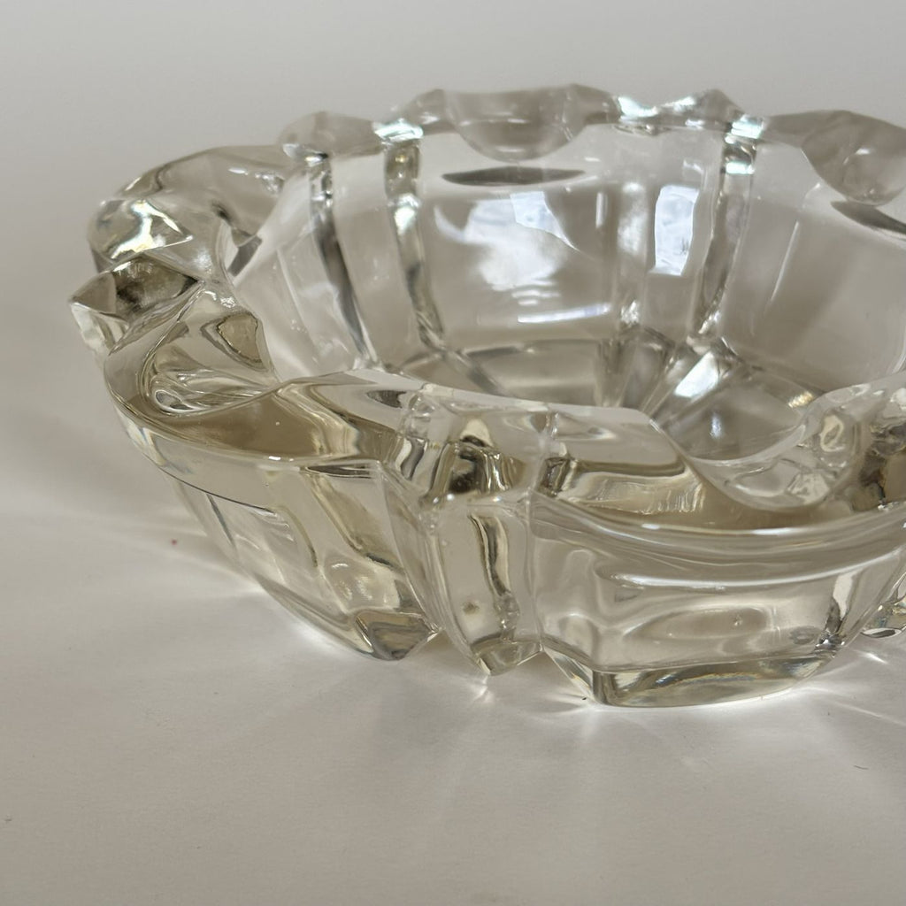 Cendrier En Verre Vintage