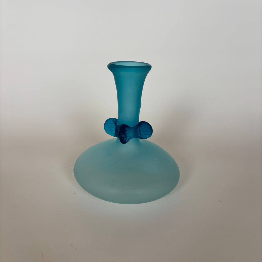 Jarrón De Pasta De Vidrio Azul
