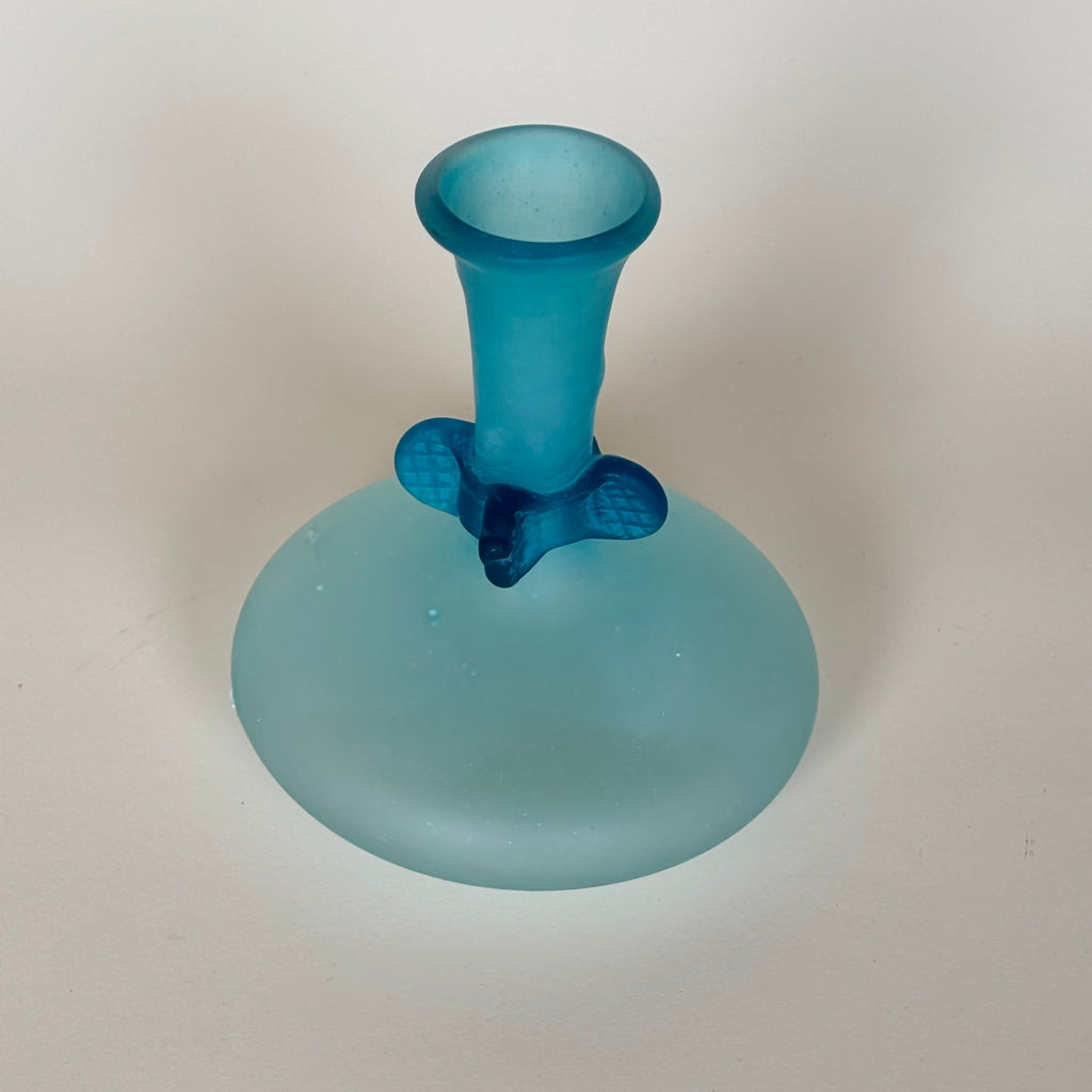 Jarrón De Pasta De Vidrio Azul