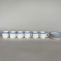 Ensemble De 6 Tasses Et Soucoupes