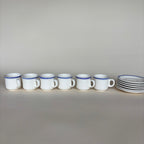 Ensemble De 6 Tasses Et Soucoupes