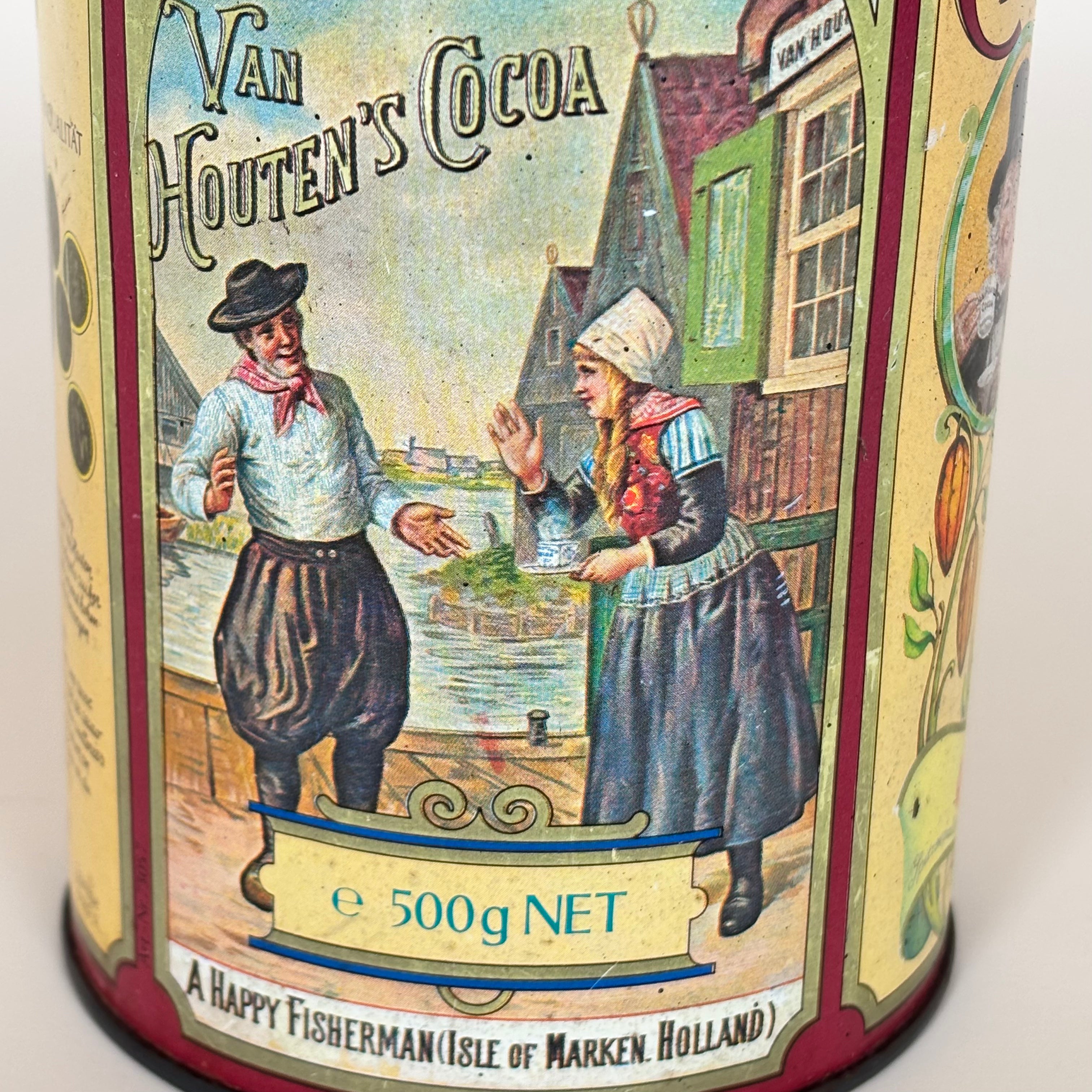 Boite En Métal Cacao Vintage