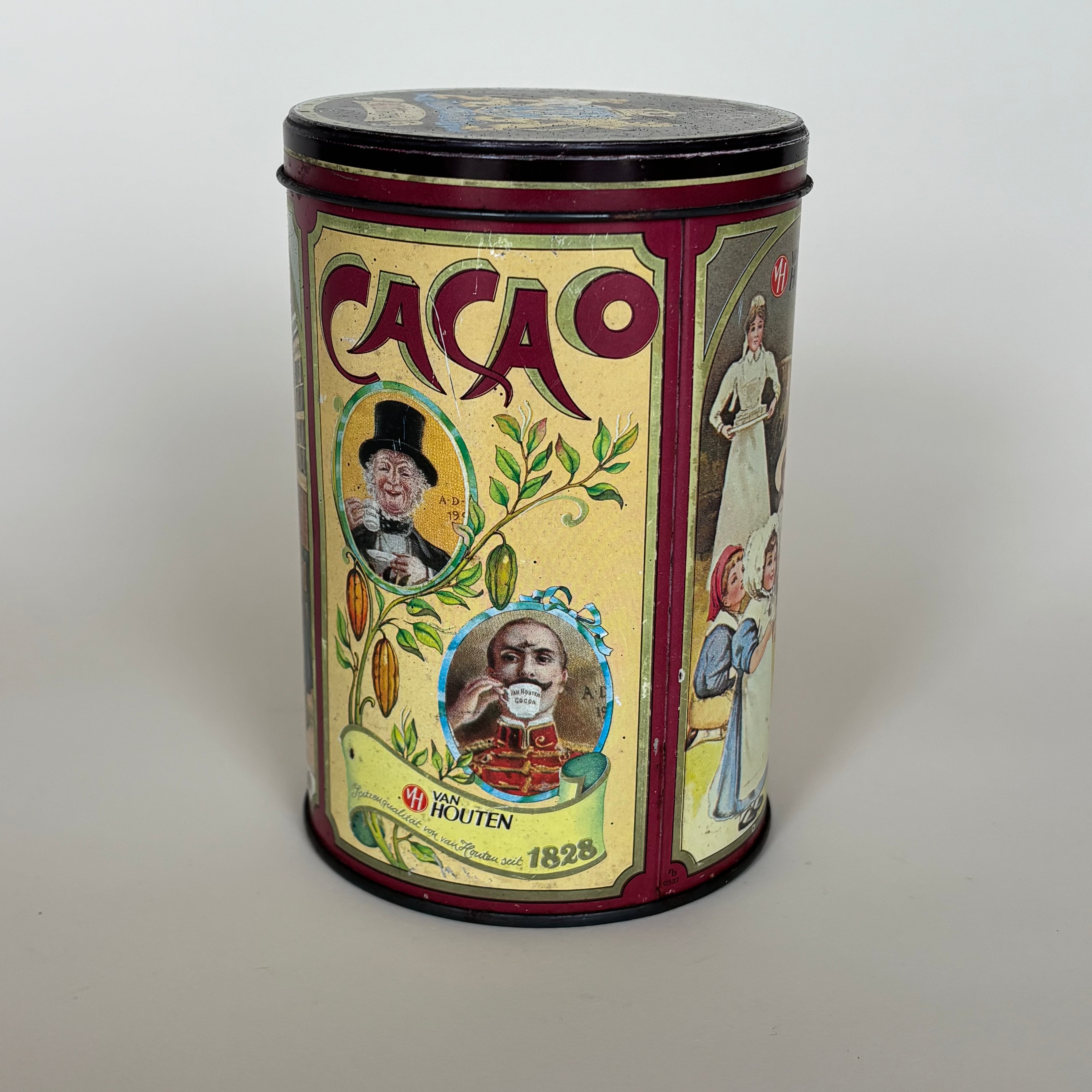 Boite En Métal Cacao Vintage