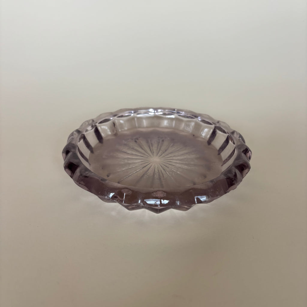 Cendrier En Verre Vintage