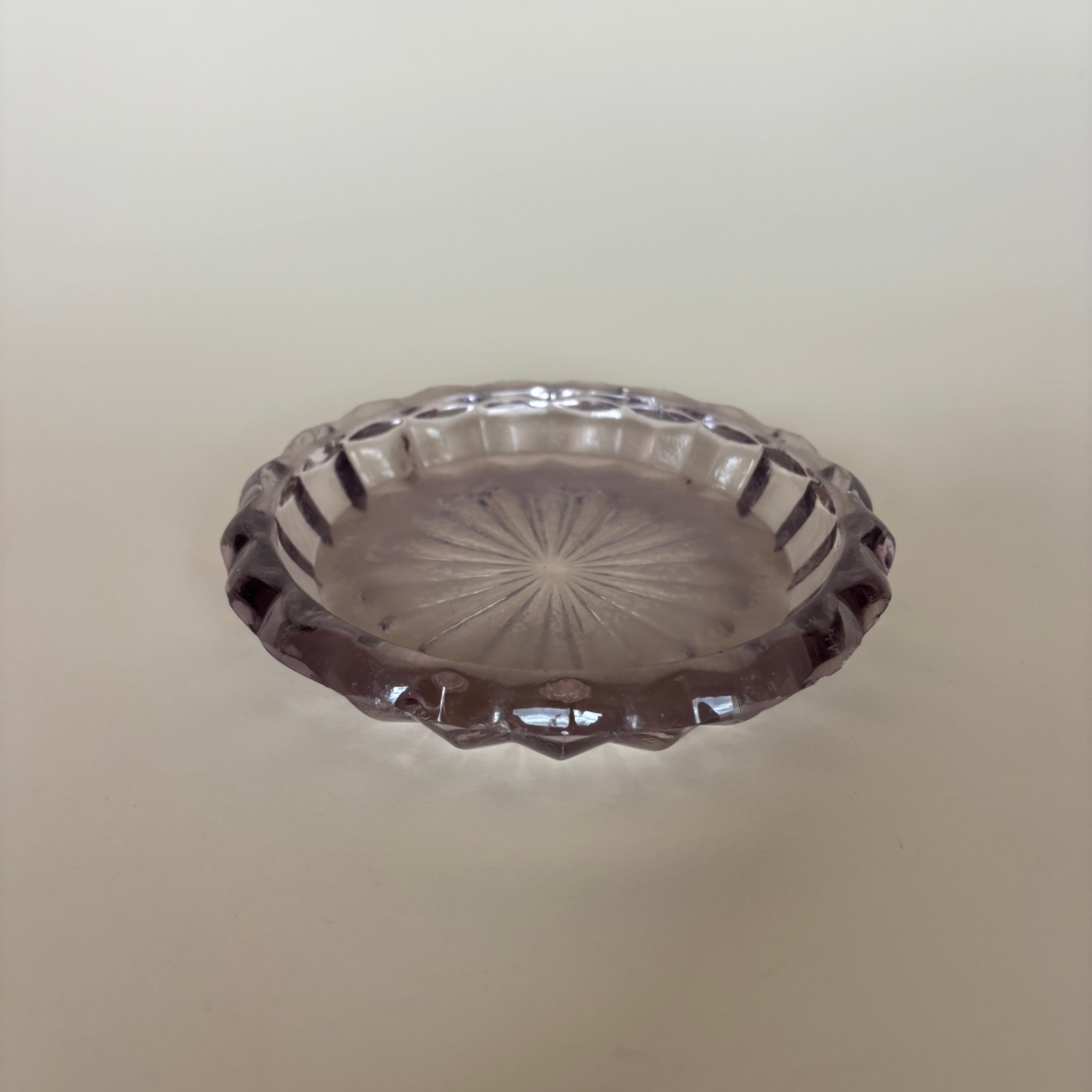 Cendrier En Verre Vintage