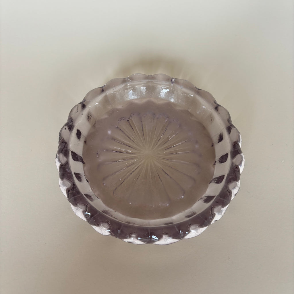 Cendrier En Verre Vintage