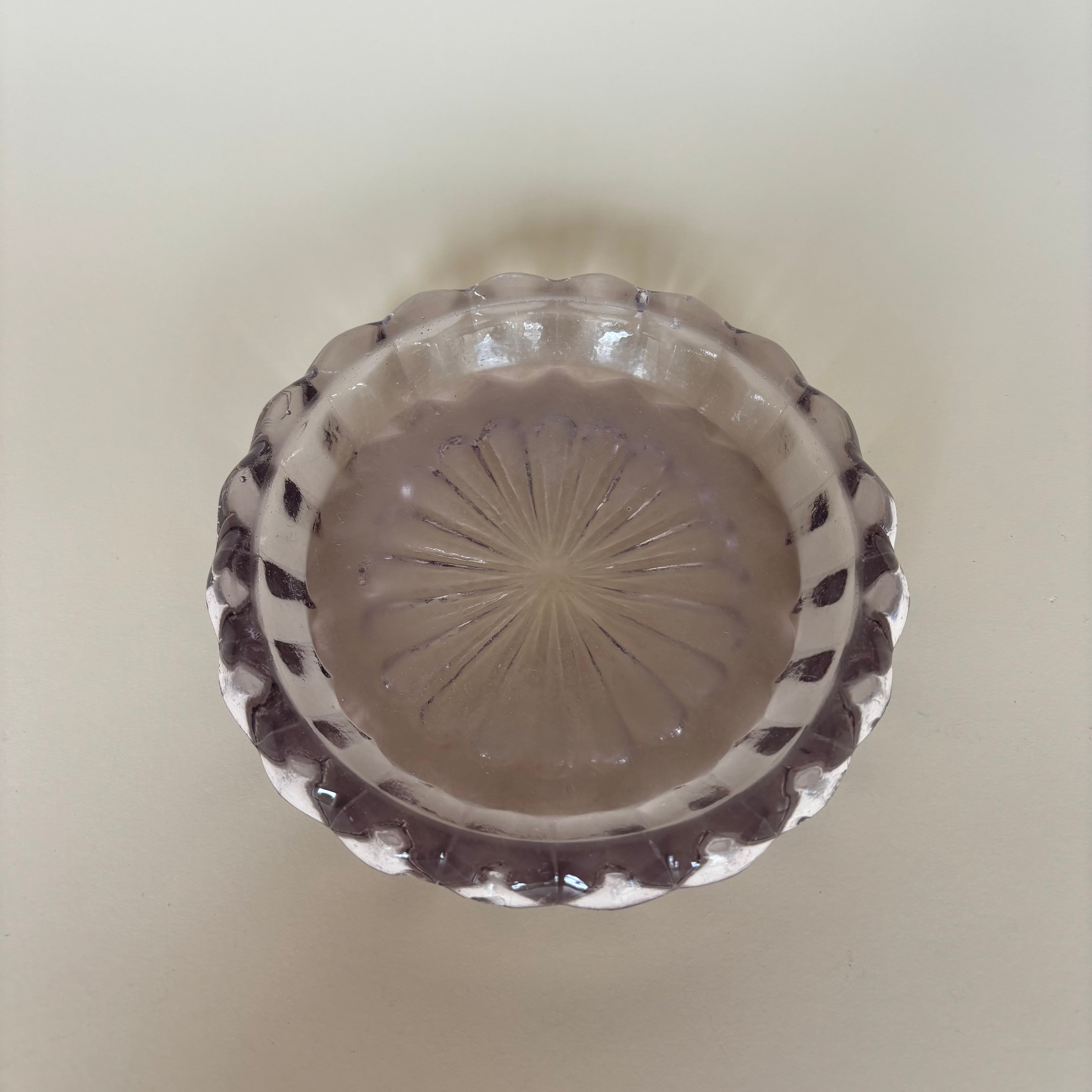 Cendrier En Verre Vintage