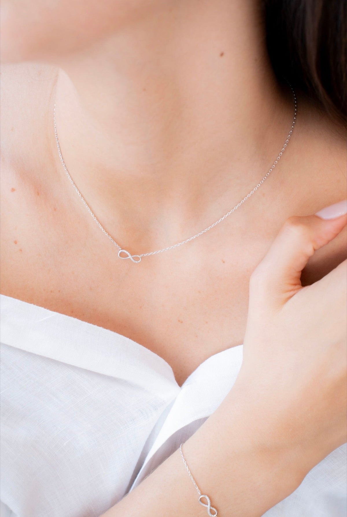 Collana Infinity Argento