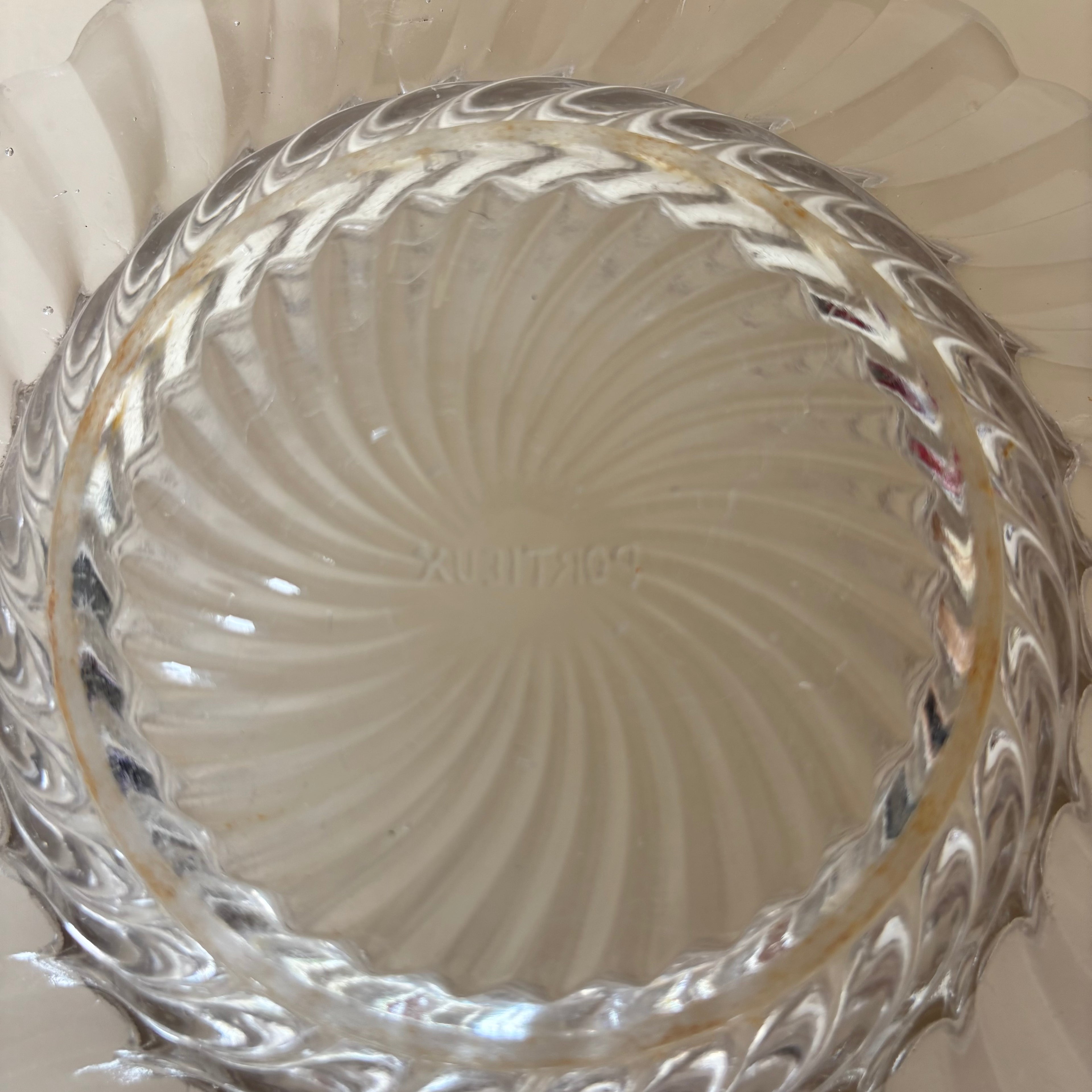 Petit Plat En Verre Portieux