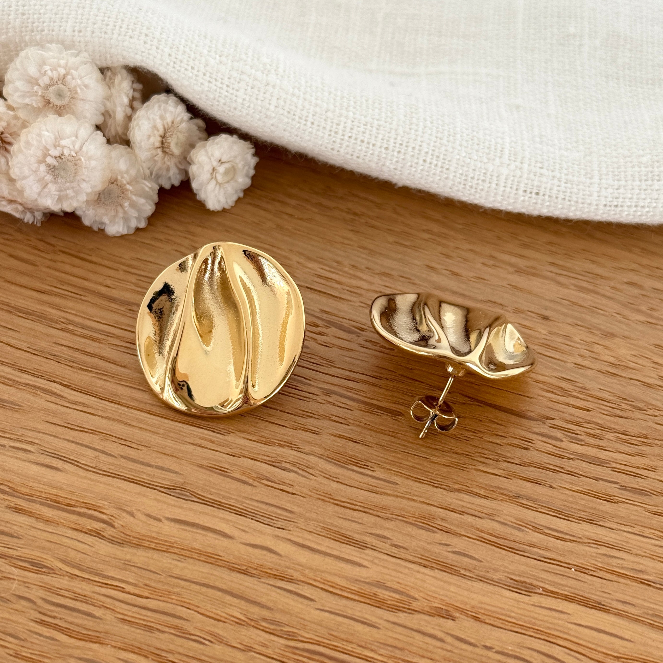 Boucles D'Oreilles "Oréa" Acier