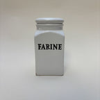 Pot À Farine En Céramique Blanche