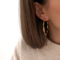 Créoles "Alaia" acier-Boucles d'oreilles-instants-plaisirs-Instants Plaisirs | Bijoux