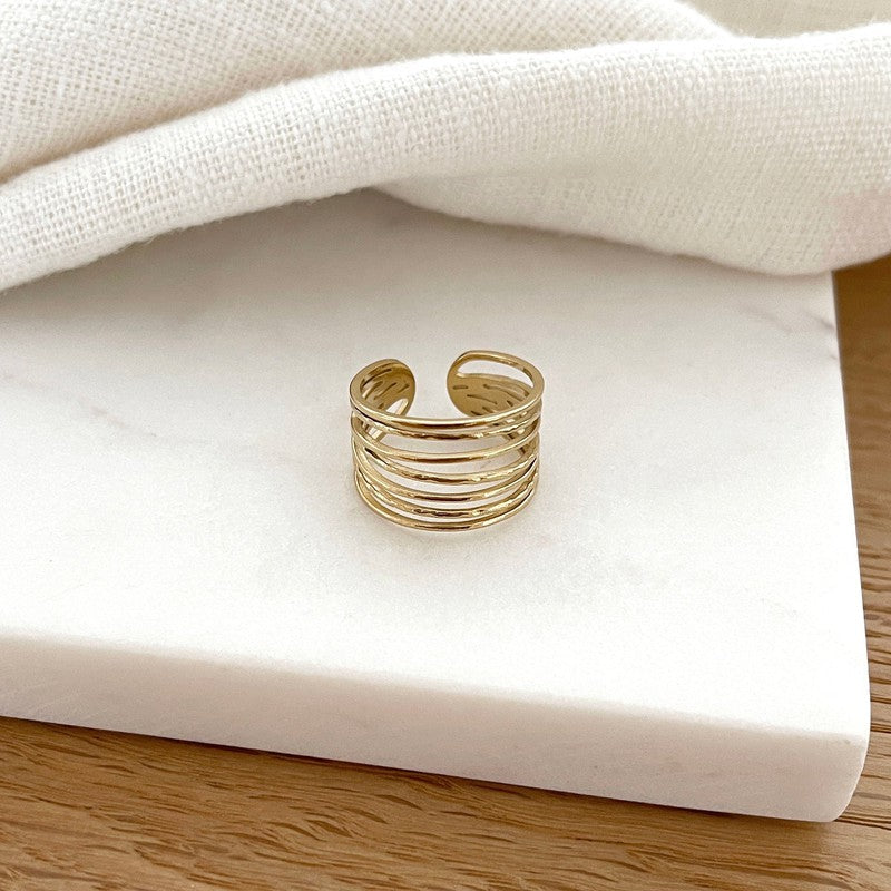 “Sevane” steel ring-Rings-Instants Plaisirs • Jewelry-Instants Plaisirs | Jewelry