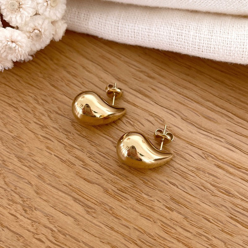 “Mini Gaia” steel earrings-Instants-Plaisirs-Instants Plaisirs earrings | Jewelry