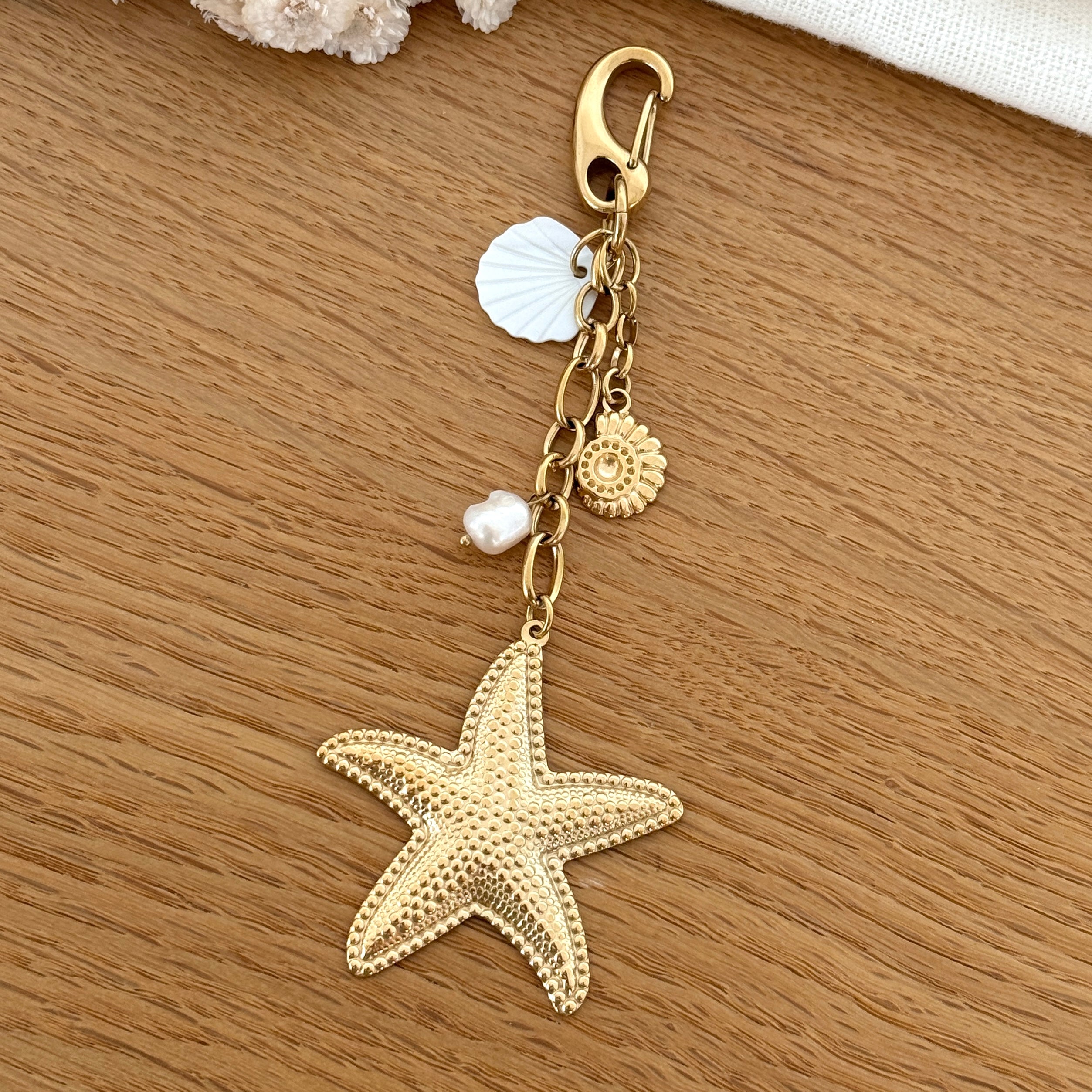 Charm para bolso de acero “Estrella de mar”