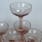 Ensemble De 12 Verres À Pied Rose