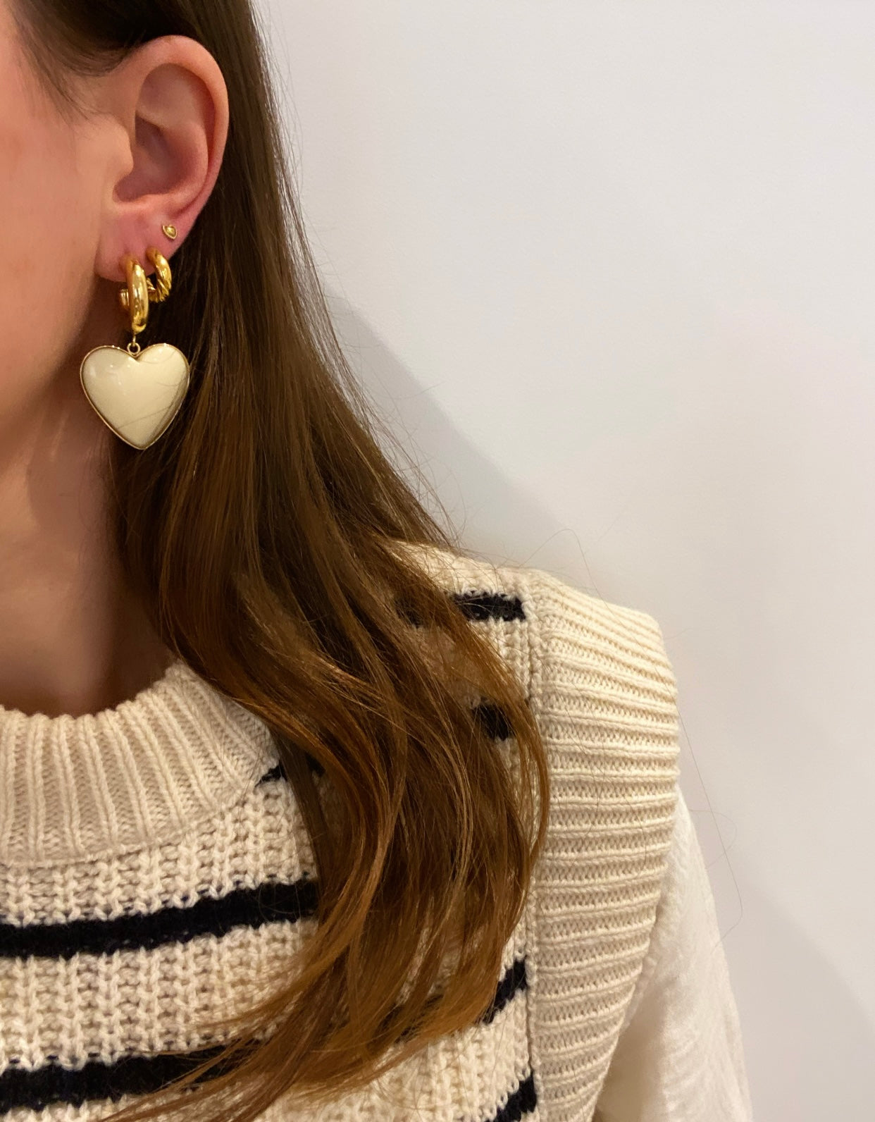 Heart Hoop Earrings