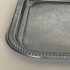 Bandeja De Metal Plateado