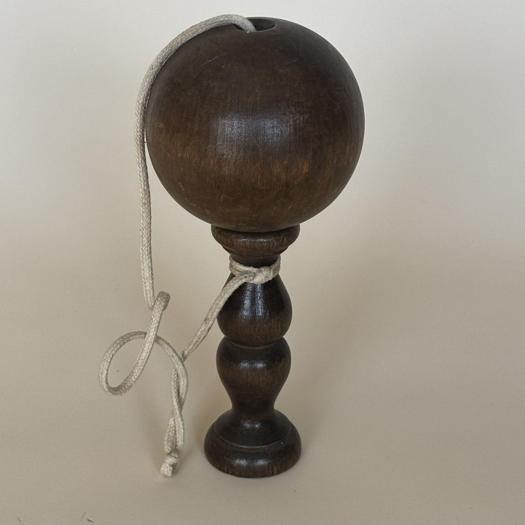 Vintage Wooden Cup-and-Ball Toy