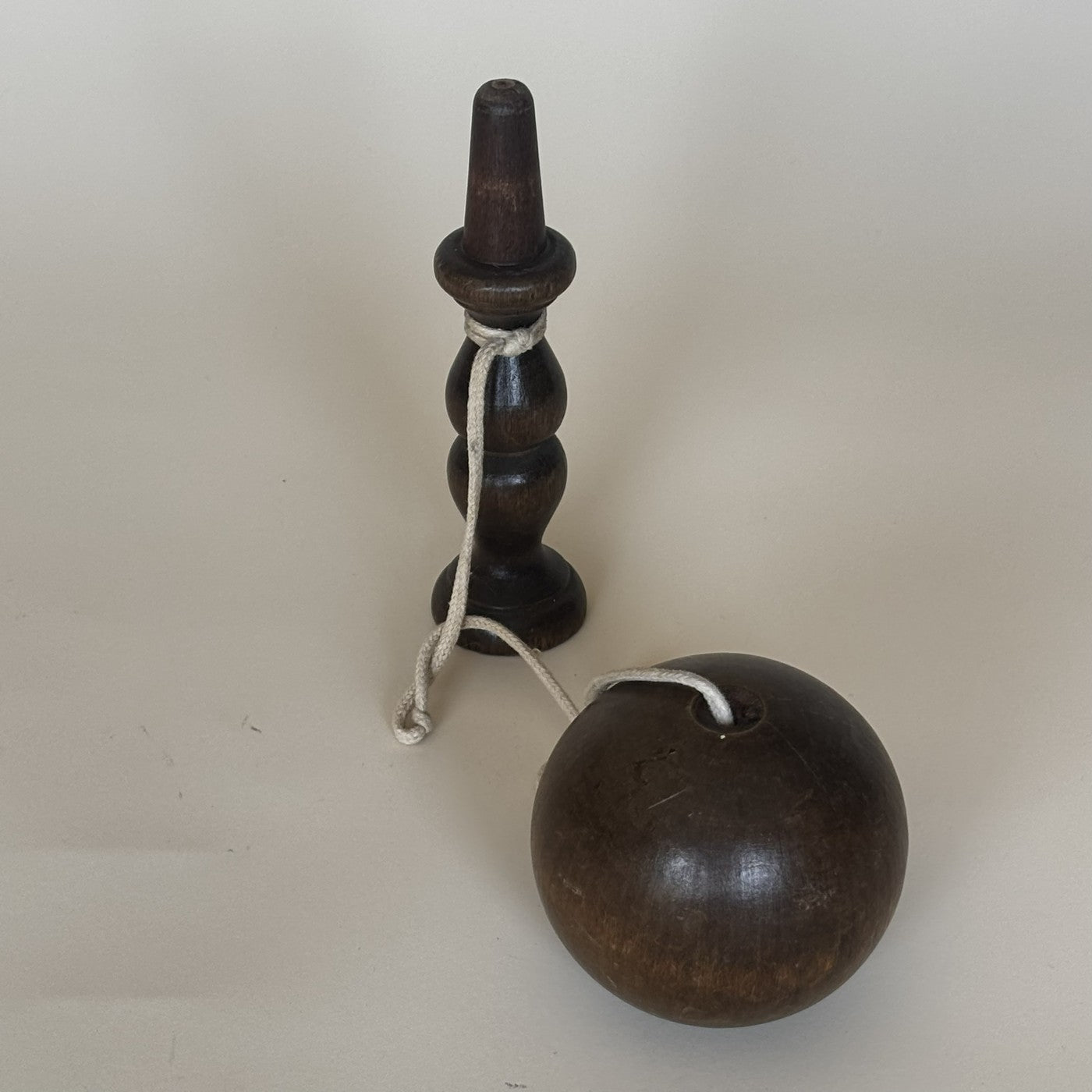Vintage Wooden Cup-and-Ball Toy