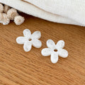Fleurs "Maria" acétate-Boucles d'oreilles-instants-plaisirs-Blanc-Instants Plaisirs | Bijoux