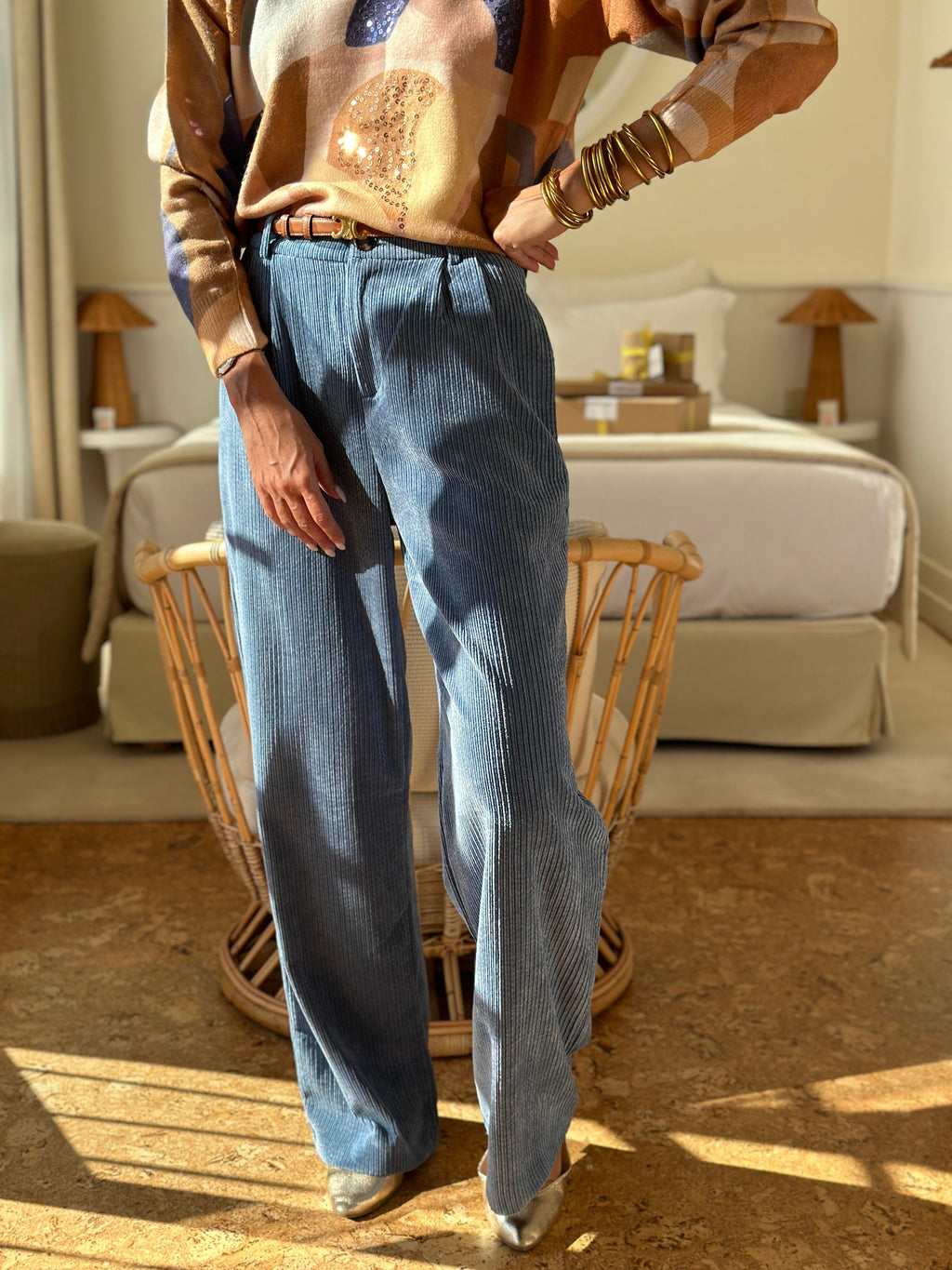 Pantalon Avaline - Bleu