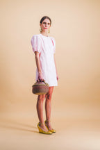 Vestido capuchino rosa pálido