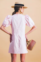 Vestido capuchino rosa pálido