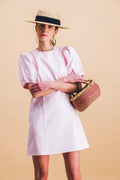 Vestido capuchino rosa pálido
