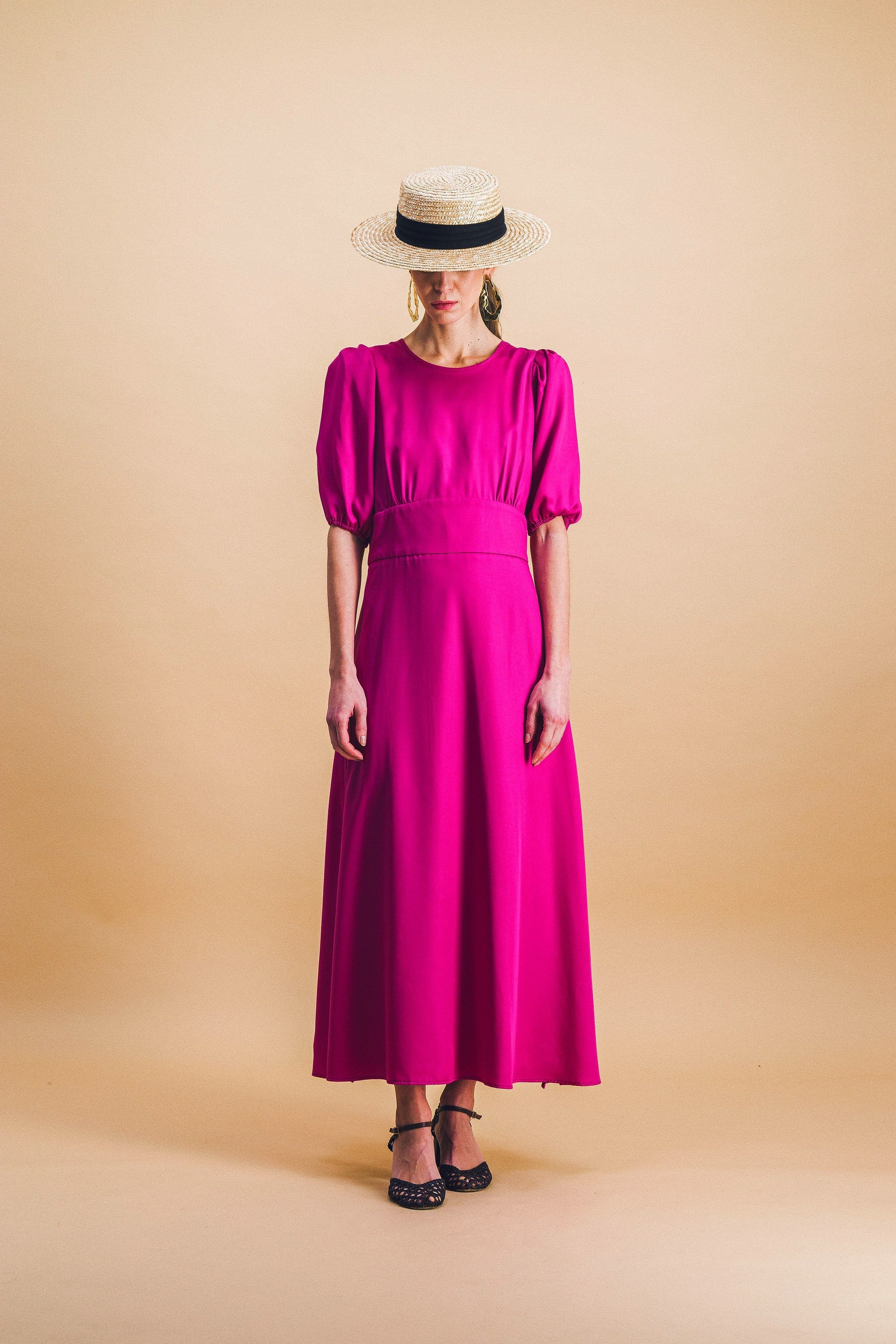 Vestido Madeleine Ciclamen
