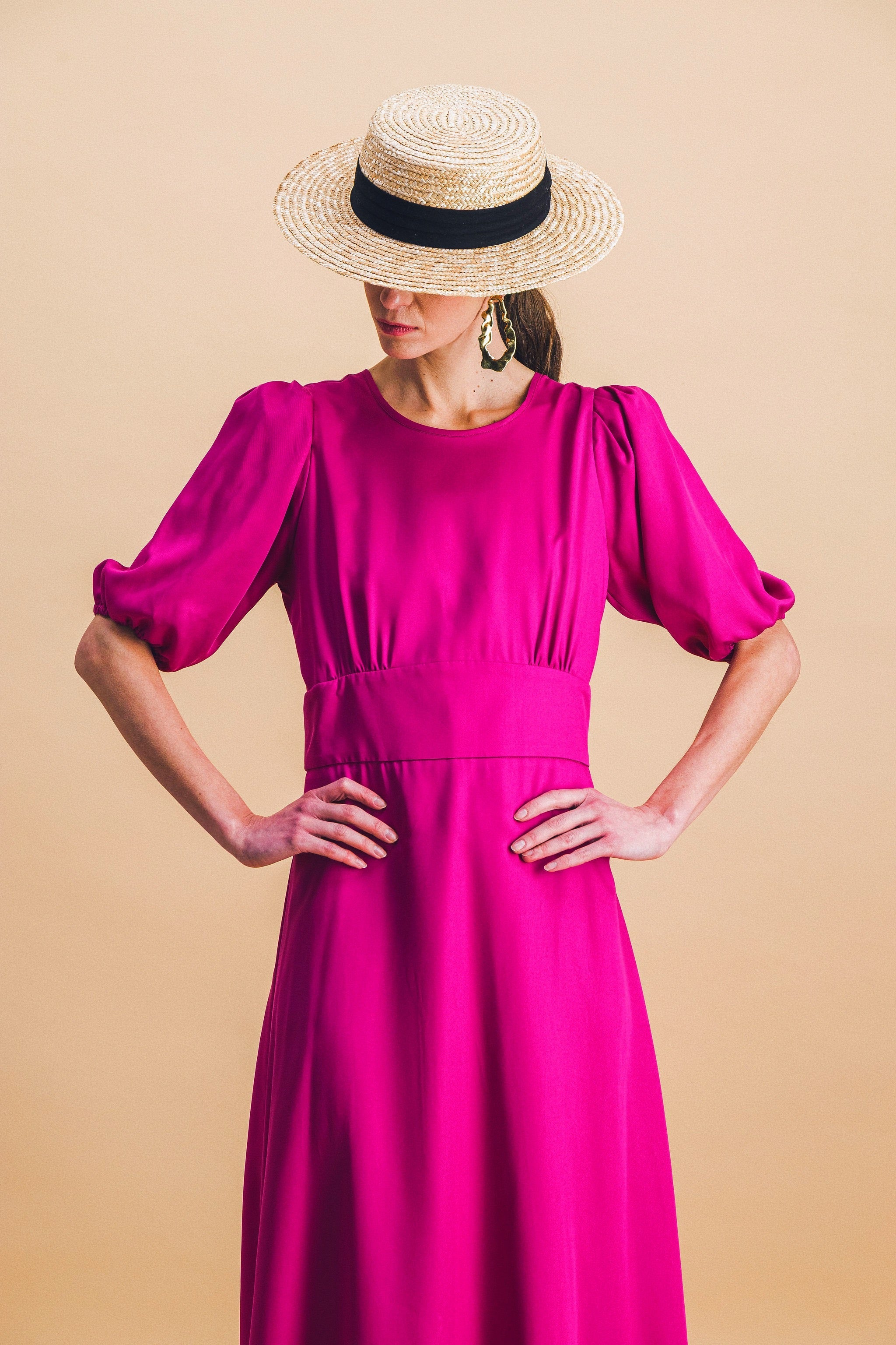 Vestido Madeleine Ciclamen