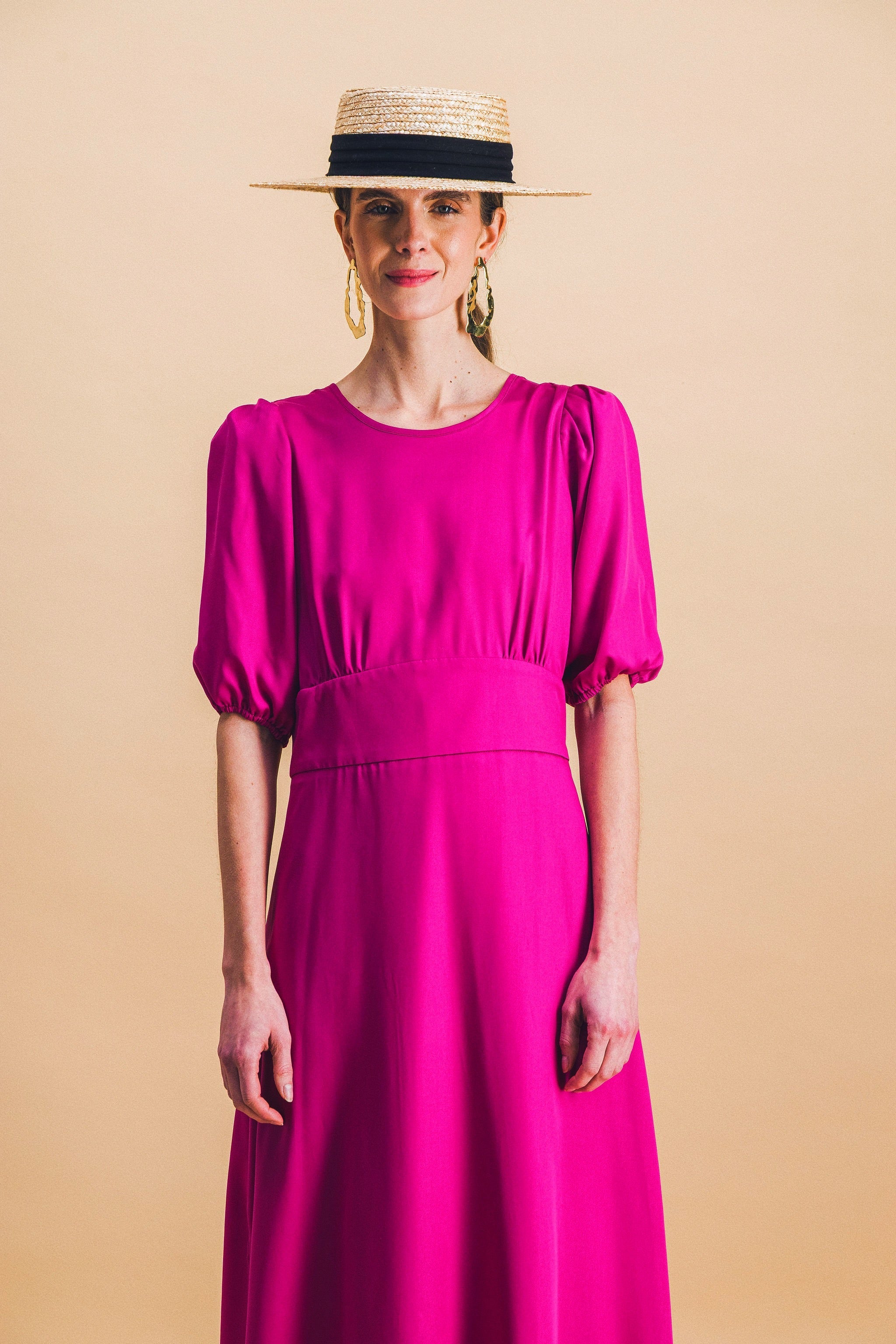 Vestido Madeleine Ciclamen