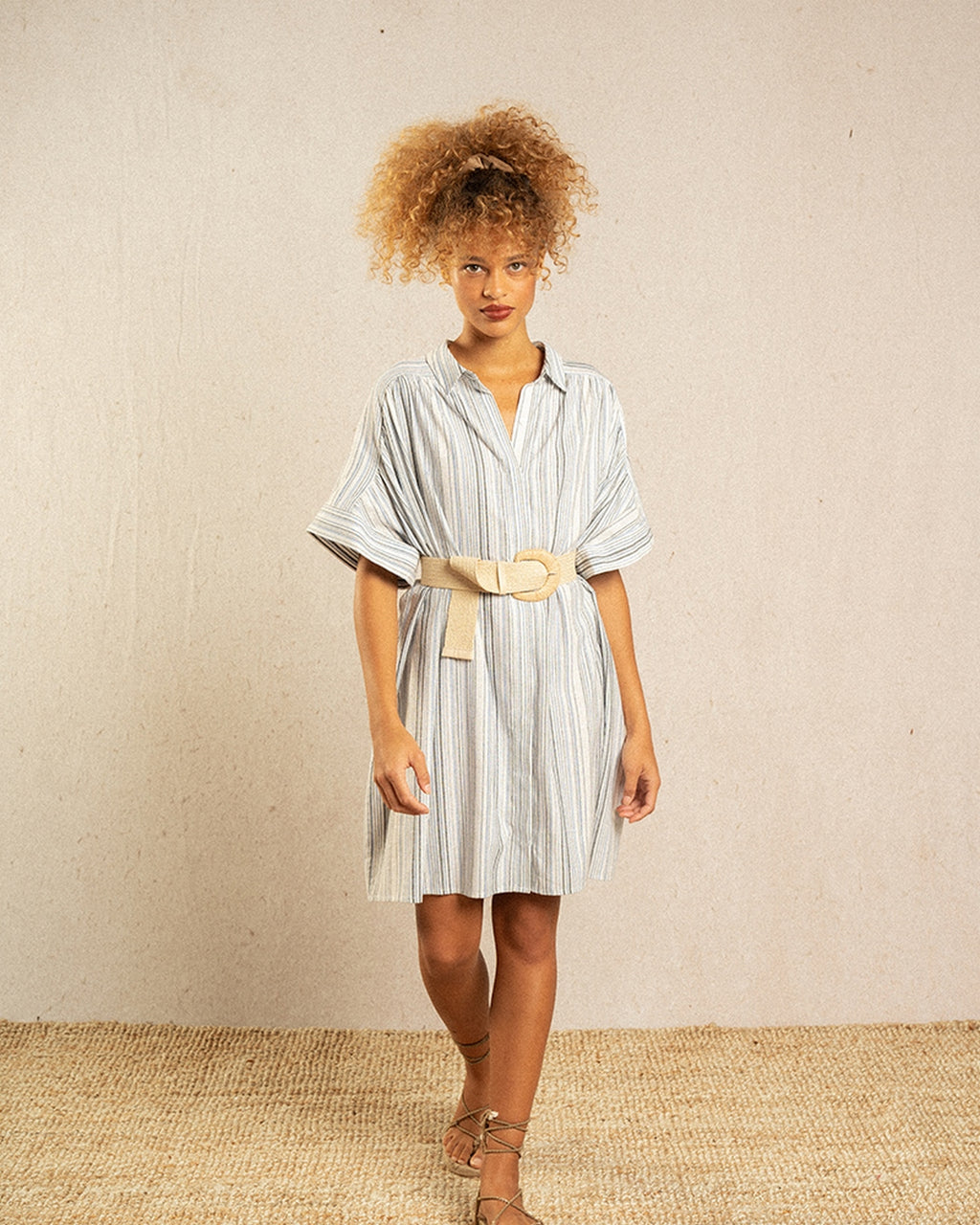 Robe Courte Implicite - Bleu