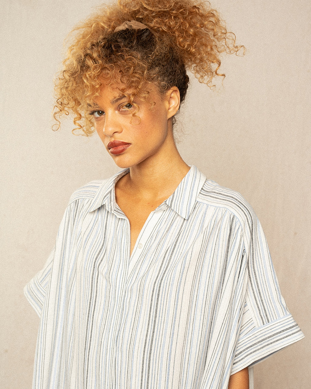 Robe Courte Implicite - Bleu