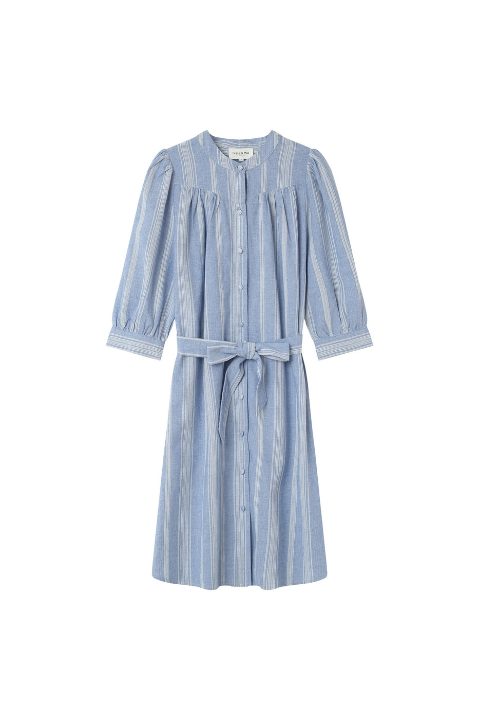 Vestido Midi Indice Azul