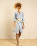 Vestido Midi Indice Azul