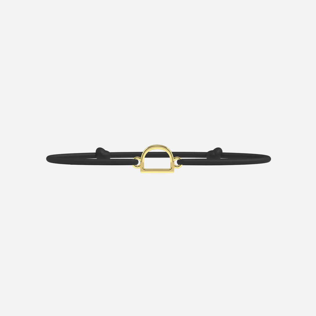 Pulsera D - Oro - Negro