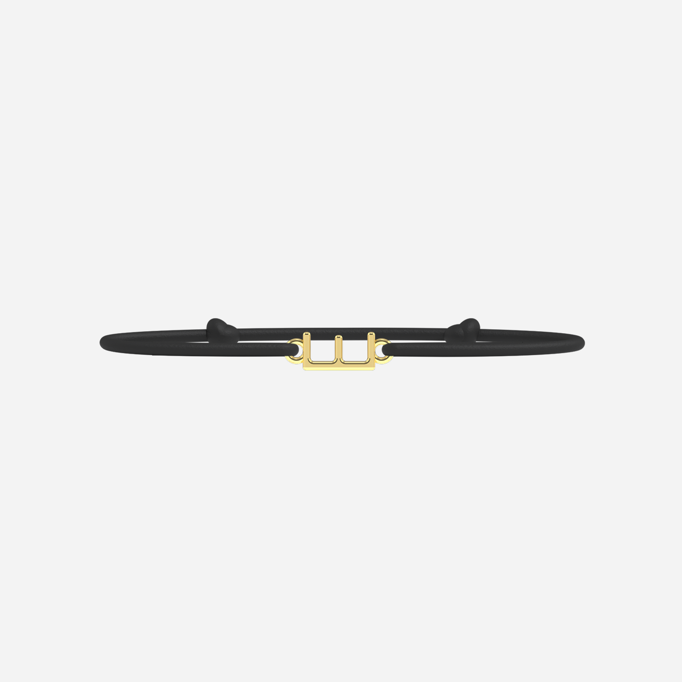 Pulsera E - Oro - Negro