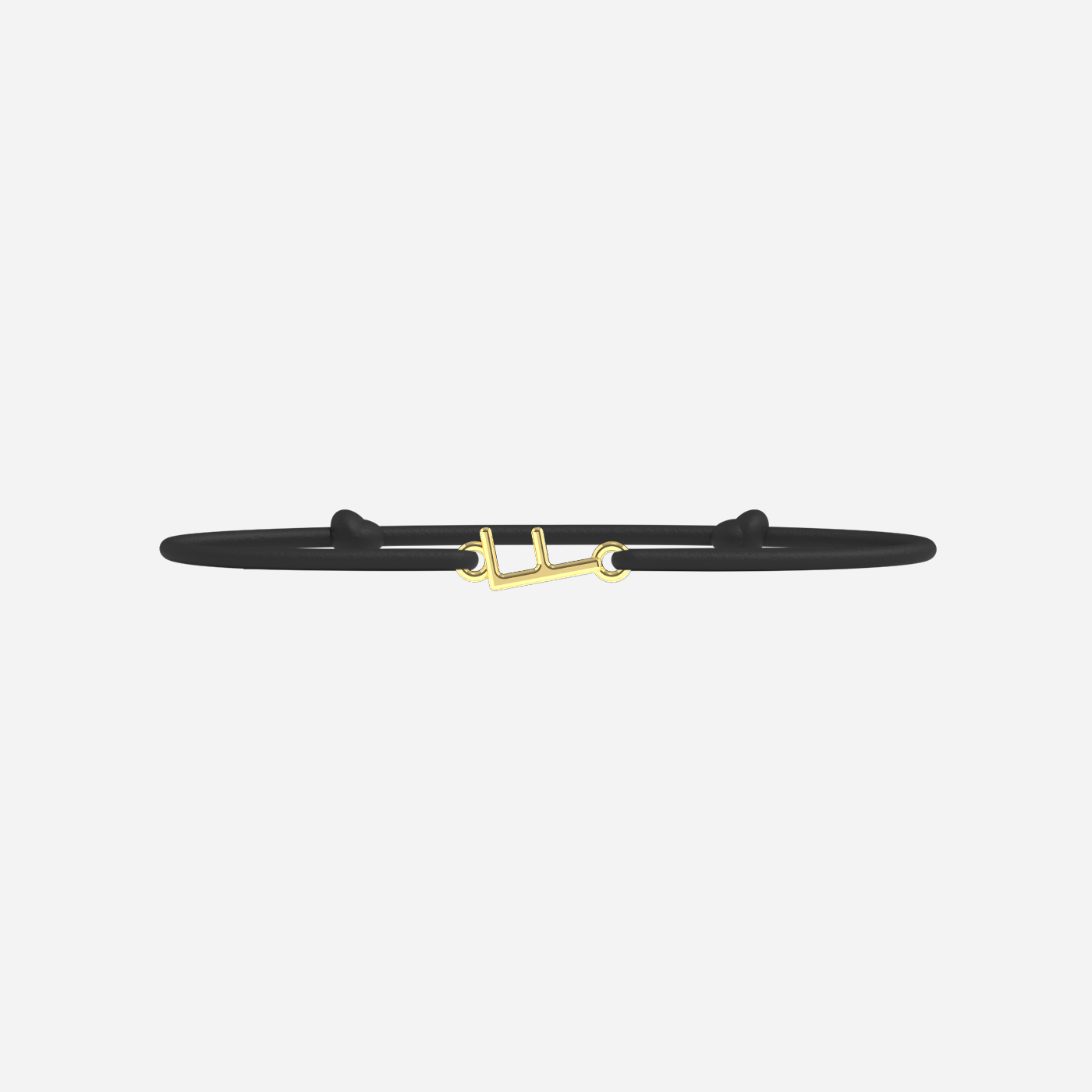 Pulsera F - Oro - Negro