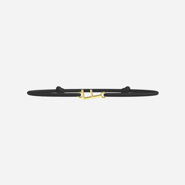 Bracelet F - Doré - Noir