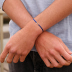 Bracelet H - Doré - Noir