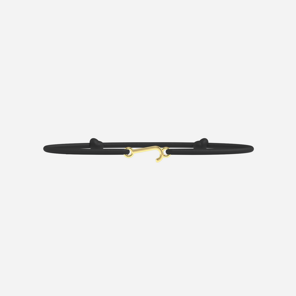 Bracelet J - Doré - Noir