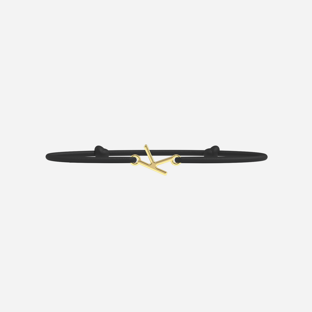 Bracelet K - Doré - Noir