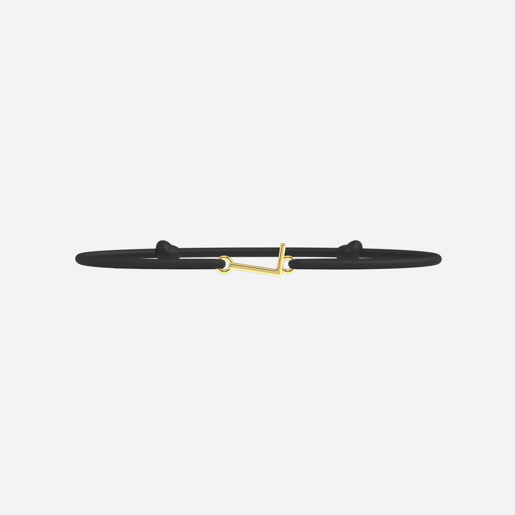 Pulsera L - Oro - Negro