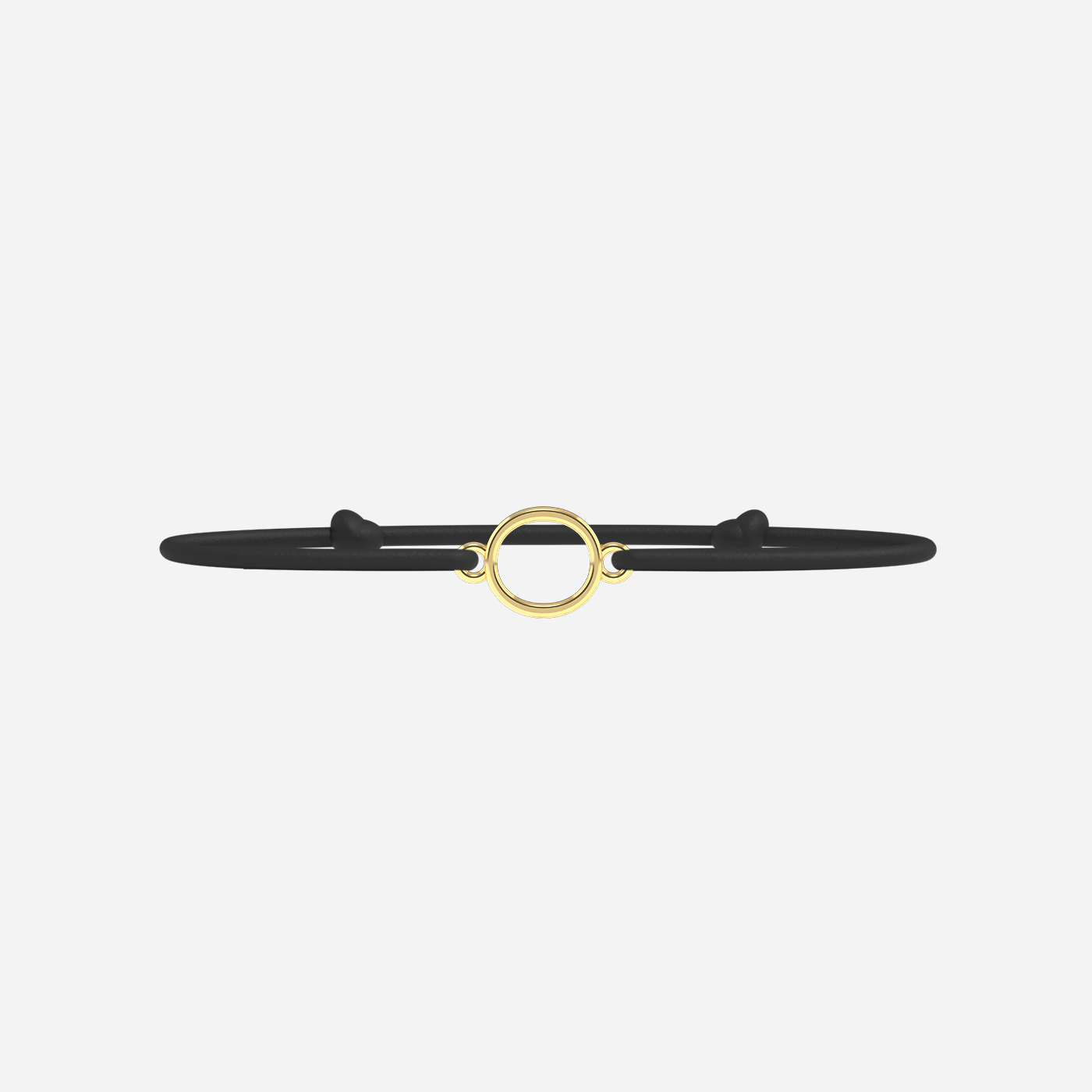 Pulsera O - Oro - Negro